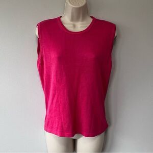 Lilly Pulitzer Hot Pink Silk Sleeveless Top Size M